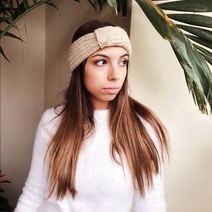 Handmade Taupe Turban Headband